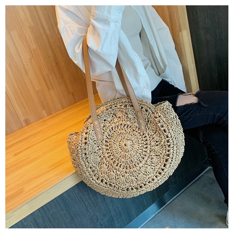 Fashion Wholesale Women Shoulder Bag Hollow Out Sling Bag Ladies Round Straw Bag Woven Handbags, White 1,white 2,khaki 1,khaki 2
Fashion Wholesale Women Shoulder Bag Hollow Out Sling Bag Ladies Round Straw Bag Woven Handbags, White 1,white 2,khaki 1,khaki 2