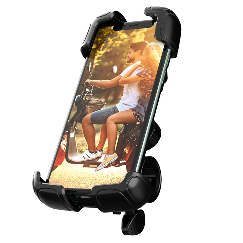 Bike Phone Holder 360 Adjustable Angles Aluminum Silicone Bicycle Phone Mount Holder Motorcycle Cell Phone Bracket, Black
Bike Phone Holder 360 Adjustable Angles Aluminum Silicone Bicycle Phone Mount Holder Motorcycle Cell Phone Bracket, Black