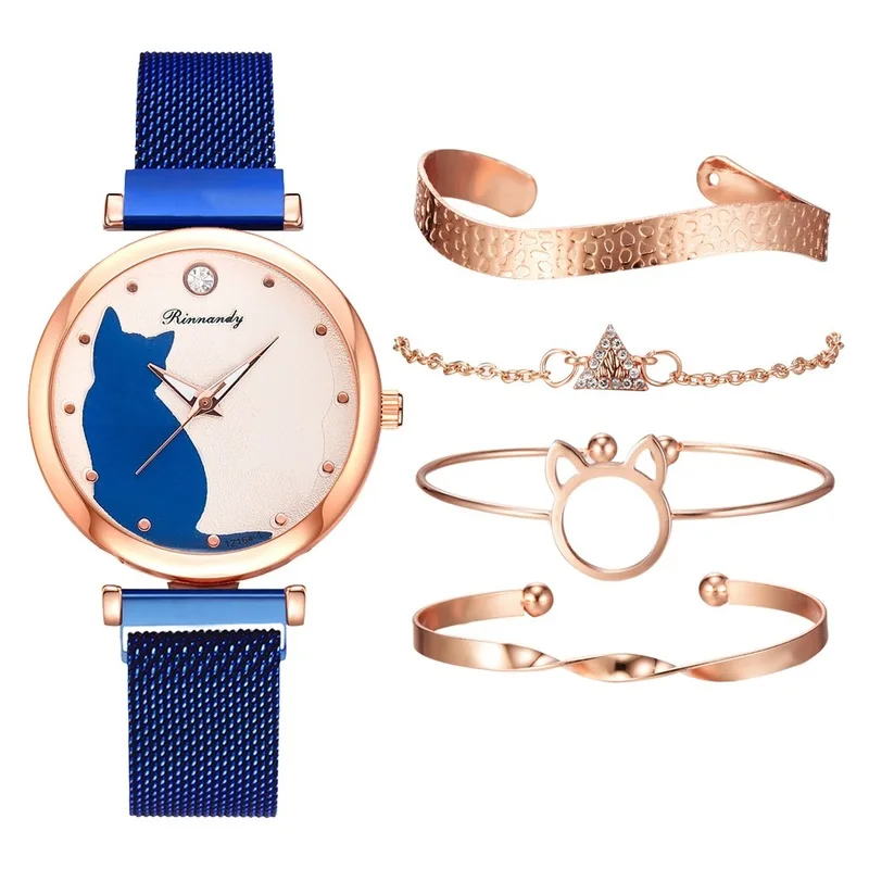 2020 new ladies watch ladies cat watch bracelet set fashion personality lady cheap watch factory wholesaler, Multi colors
2020 new ladies watch ladies cat watch bracelet set fashion personality lady cheap watch factory wholesaler, Multi colors