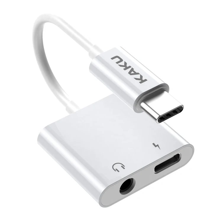 KAKU for lightning type c to 3.5mm headphone 2 in 1 mobile phone Adapter Converter Cable for iphone huawei samsung, White
KAKU for lightning type c to 3.5mm headphone 2 in 1 mobile phone Adapter Converter Cable for iphone huawei samsung, White