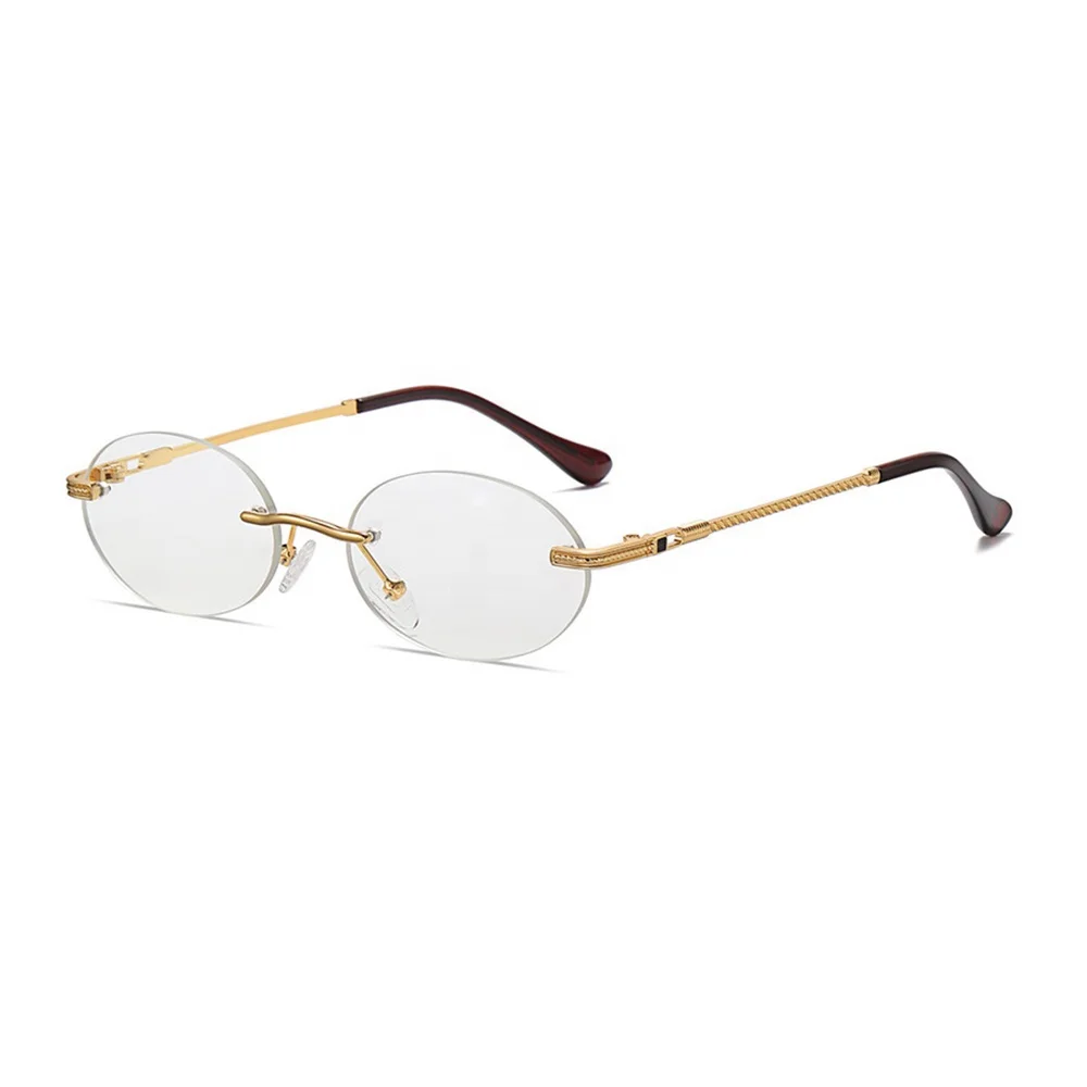 Fashion Retro Vintage Men Women Tinted Round Transparent Sunglasses Shades 2021 Small Women Frameless Sunglasses
Fashion Retro Vintage Men Women Tinted Round Transparent Sunglasses Shades 2021 Small Women Frameless Sunglasses