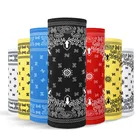 Custom Tubular Face Shield Magic Scarf Bandana Buffs For Cycling Camping