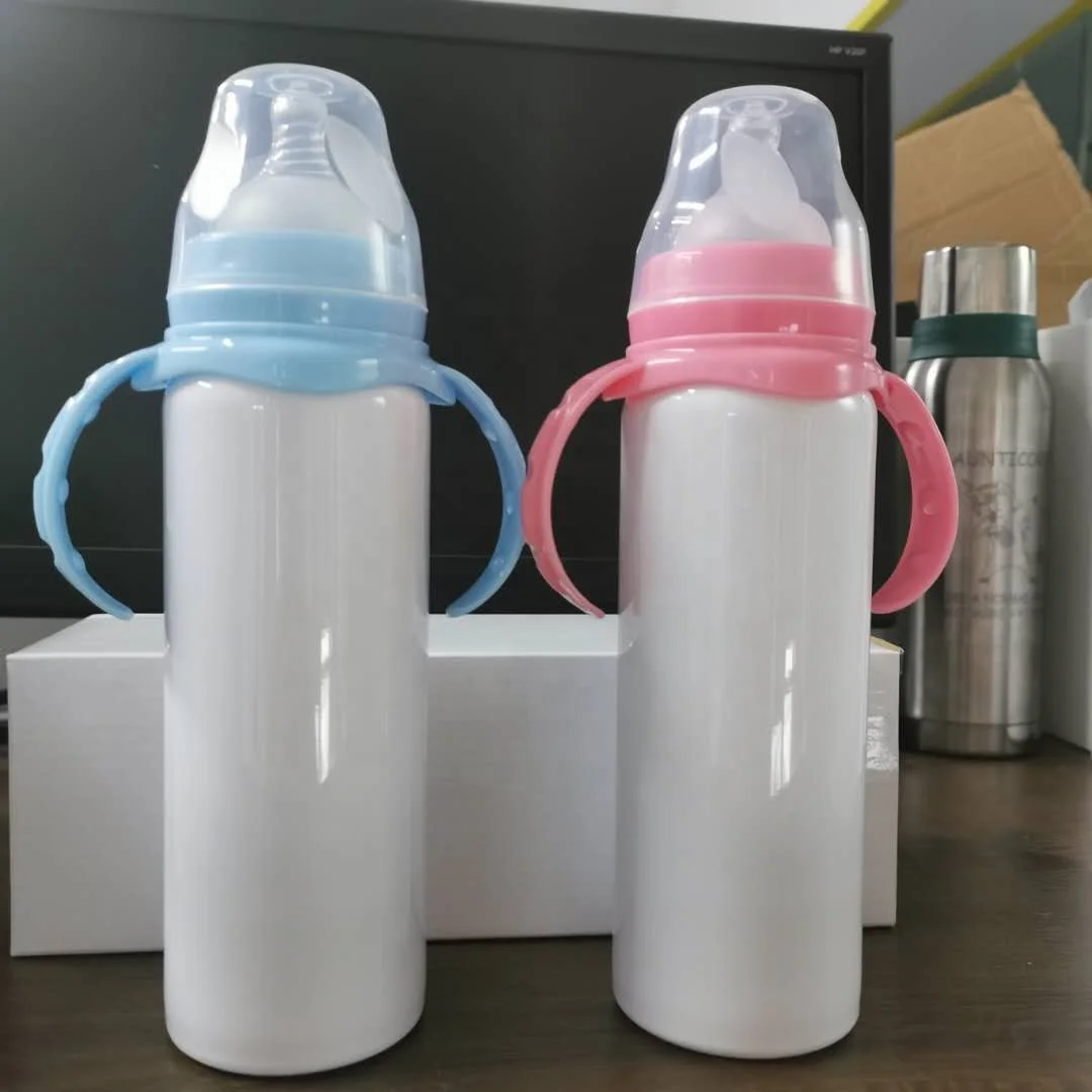 Ready to ship: sublimation blanks mug sublimation double wall 8oz stainless steel baby milk water bottle with handle, Pink / blue
Ready to ship: sublimation blanks mug sublimation double wall 8oz stainless steel baby milk water bottle with handle, Pink / blue