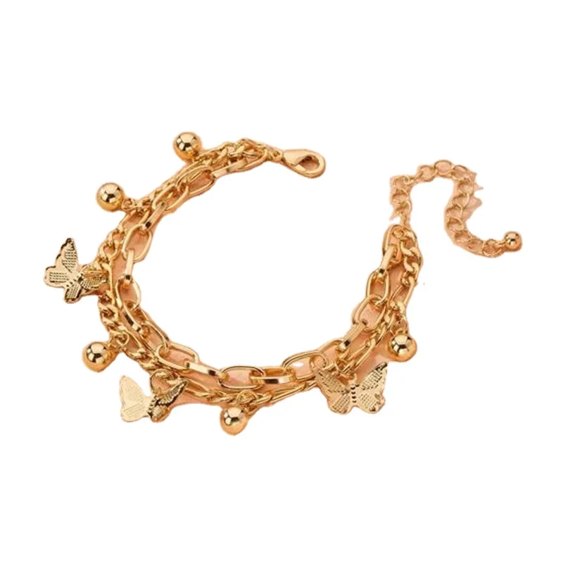 Multi-layer Splicing Metal Bracelet Acrylic Leopard Print Geometric Mixed Color Butterfly Tassel Bracelet, Picture shows
Multi-layer Splicing Metal Bracelet Acrylic Leopard Print Geometric Mixed Color Butterfly Tassel Bracelet, Picture shows