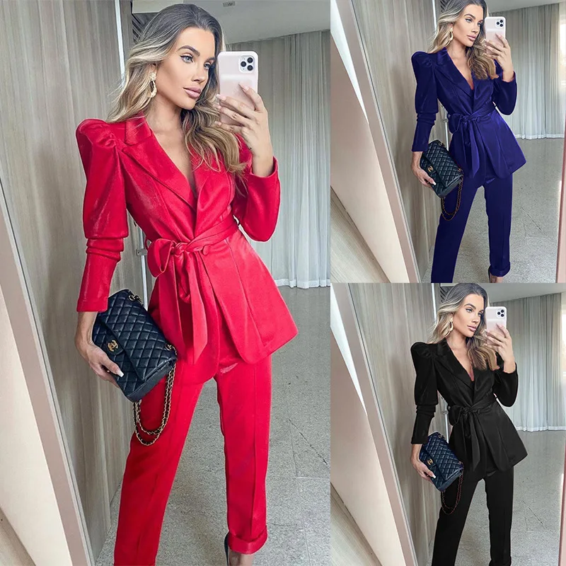 2020 High Quality Women Long Sleeve contrast color one shoulder Blazer And Pants Office Suits Solid 2 Piece Suits, Shown
2020 High Quality Women Long Sleeve contrast color one shoulder Blazer And Pants Office Suits Solid 2 Piece Suits, Shown