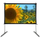 Customized size front/rear projector screen outdoor fast foldable projection for 4k/HD projector