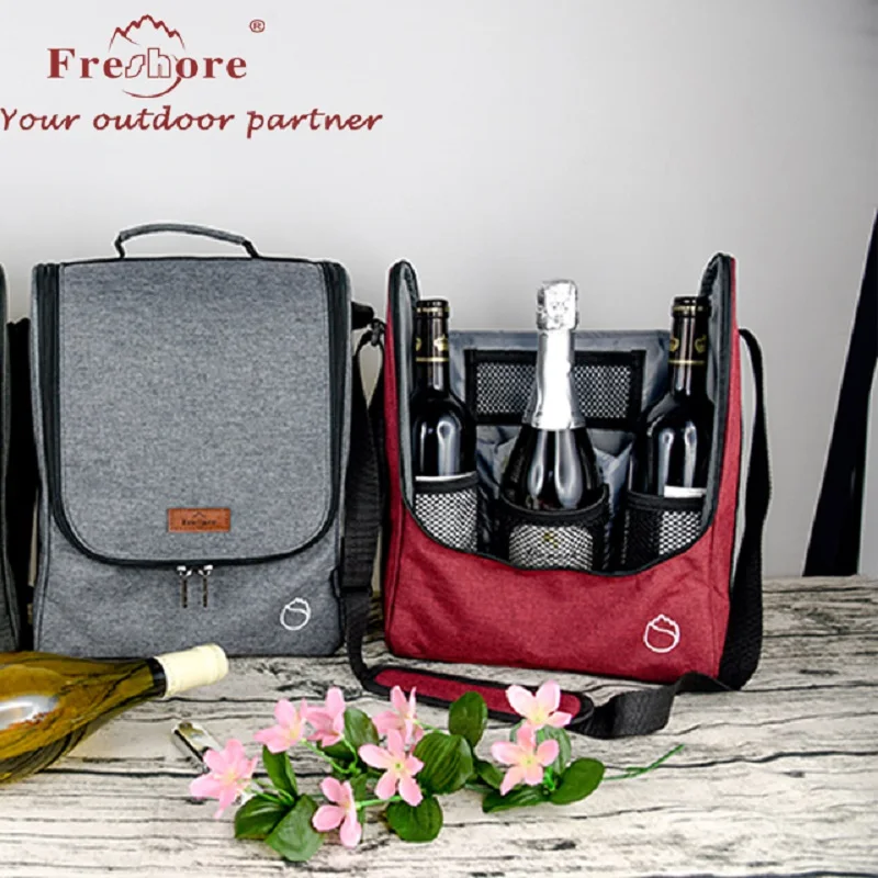 3 Bottle Wine Cooler Bag - Insulated Padded Portable Wine Carrier Tote Bag for Travel, Customized color
3 Bottle Wine Cooler Bag - Insulated Padded Portable Wine Carrier Tote Bag for Travel, Customized color