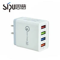 

SIPU Colorful EU US 4 Port USB Chargers Fast Charging QC 3.0 Travel USB Wall Charger