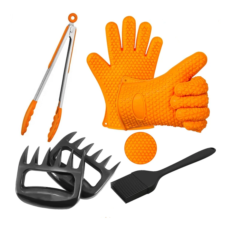 6Pieces Heat Resistant Bbq Grill Gloves Meat Claws Basting Grill Brush BBQ Accessories
6Pieces Heat Resistant Bbq Grill Gloves Meat Claws Basting Grill Brush BBQ Accessories