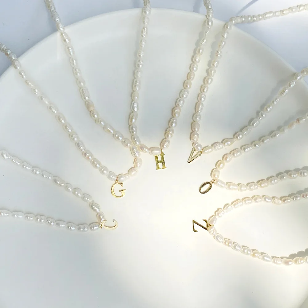 High Quality Fresh Water Pearl Jewlery Ins Hot Stianless Steel A-Z 26 Alphabet Letters Initial Pendant Necklace, Silver/gold
High Quality Fresh Water Pearl Jewlery Ins Hot Stianless Steel A-Z 26 Alphabet Letters Initial Pendant Necklace, Silver/gold