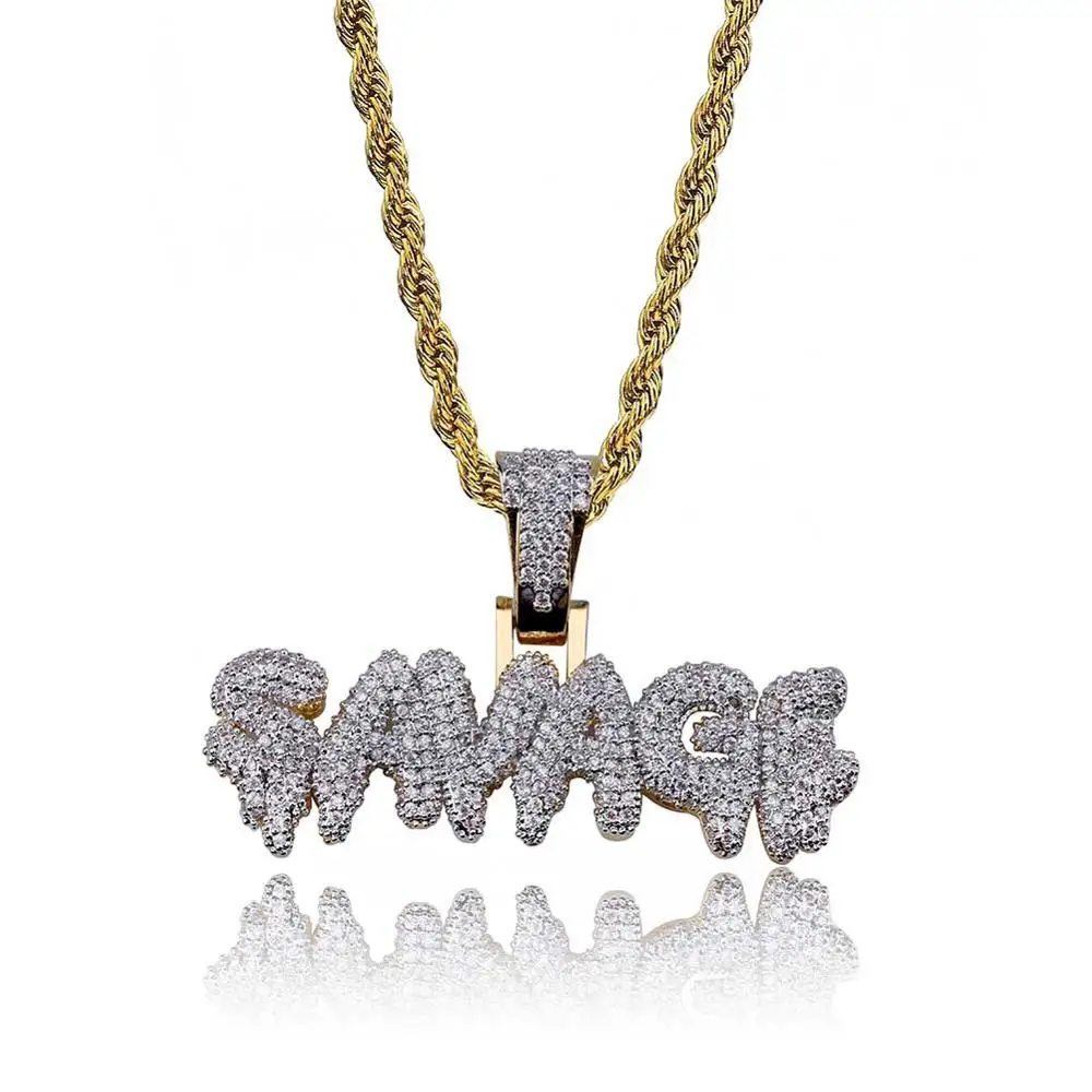 Iced Out Cubic Zircon SAVAGE Letter Pendant Necklace Hip Hop Jewelry, As shown in the picture
Iced Out Cubic Zircon SAVAGE Letter Pendant Necklace Hip Hop Jewelry, As shown in the picture