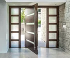 DAYA customized solid wood pivot front entry door