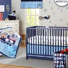 6pc Cartoon Elephant/Monkey/Lion/Whale Quilt baby Crib Bedding Set for Boy