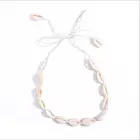 Women Handmade Pendants Shell Necklace Simple Style Natural Shell Choker Necklace for Gifts