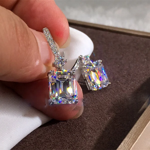 Cute Small Rectangle Crystal Hoop Earrings For Women Color White Zircon Square Earrings Bridal Wedding Party Jewelry
Cute Small Rectangle Crystal Hoop Earrings For Women Color White Zircon Square Earrings Bridal Wedding Party Jewelry