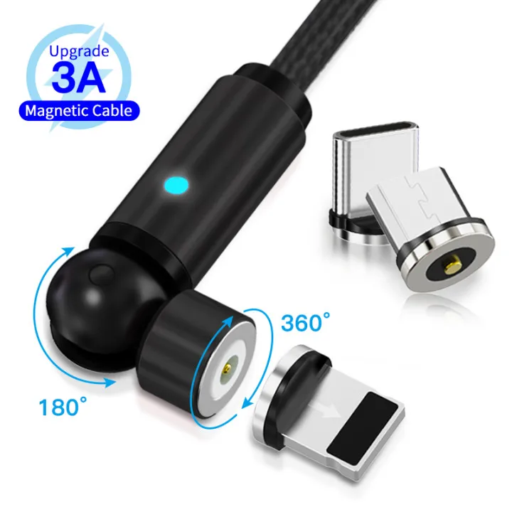 540 Degree LED 3 in 1 Magnet rotating USB Magnetic Cable Charger, Black grey gold red
540 Degree LED 3 in 1 Magnet rotating USB Magnetic Cable Charger, Black grey gold red