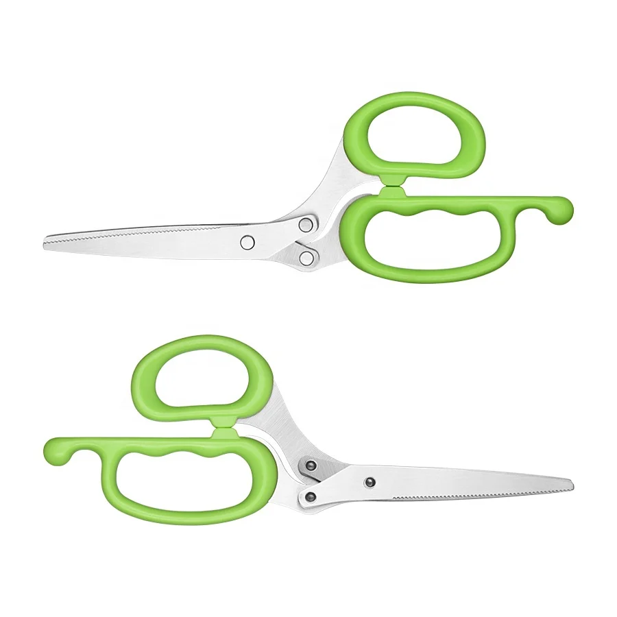 Wholesale Multi Function 5 Blades Stainless steel Kitchen Cutting Scissor