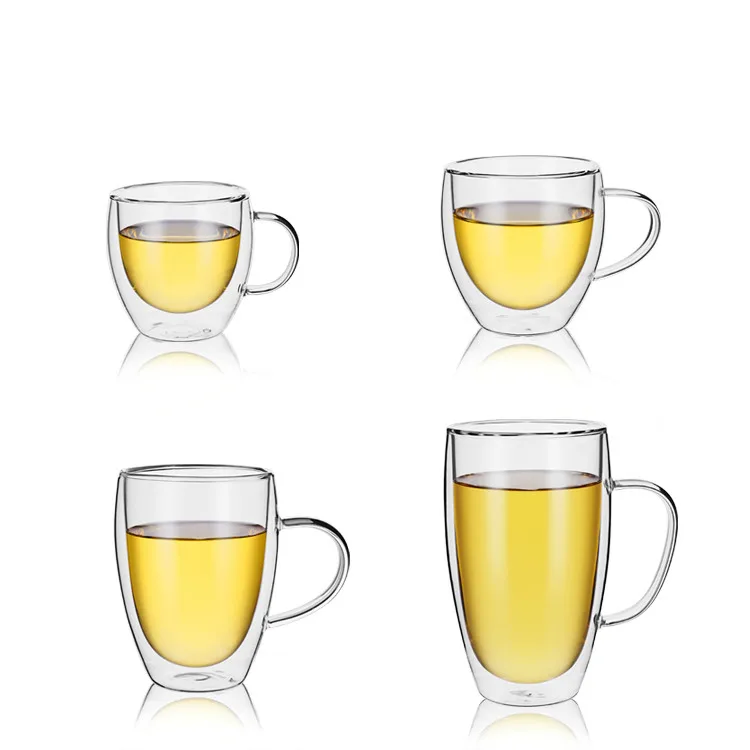 350ml Clear Verre Double Wall Glass Coffee Cup Heat Resistant Glass Mugs, Transparent
350ml Clear Verre Double Wall Glass Coffee Cup Heat Resistant Glass Mugs, Transparent