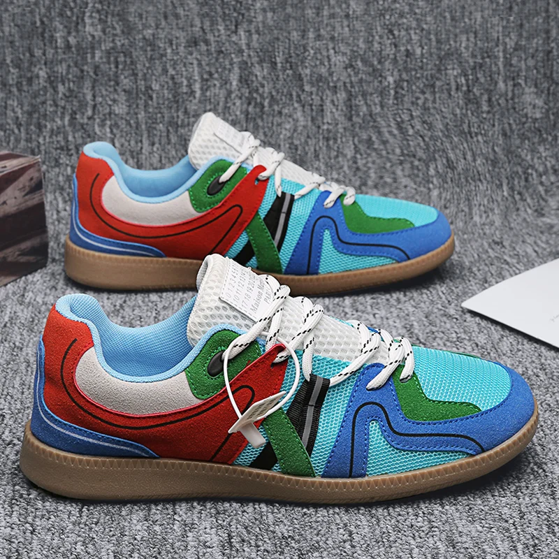 New style fashion mesh shoes men sneakers sports shoes color matching casual shoes for men and women
New style fashion mesh shoes men sneakers sports shoes color matching casual shoes for men and women