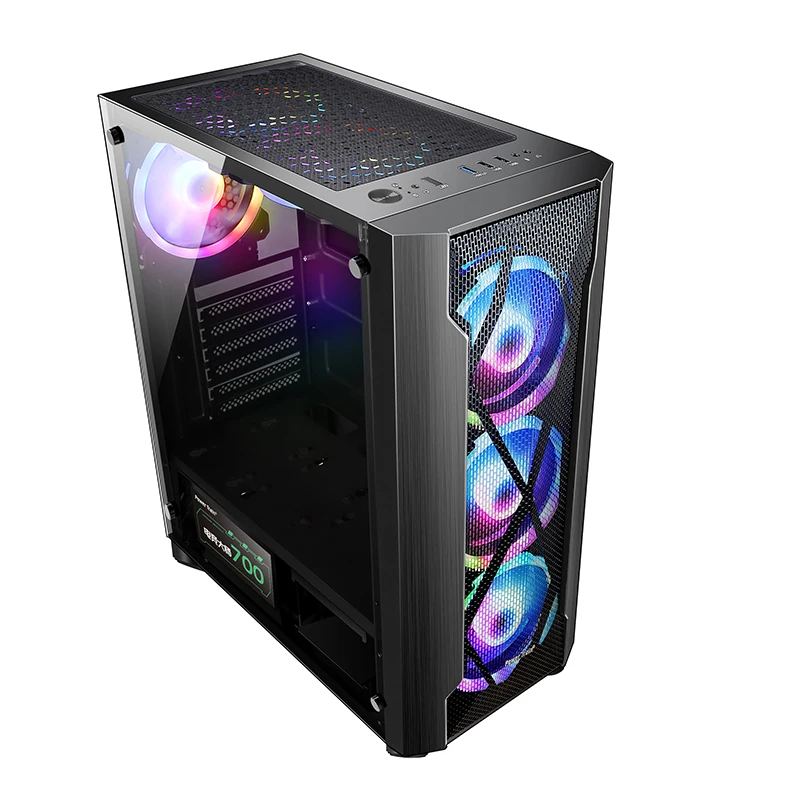 Hot Sale Power Train Fierce Dragon Steel Side Panel OEM Case Gamer Sate CPU Case, Black
Hot Sale Power Train Fierce Dragon Steel Side Panel OEM Case Gamer Sate CPU Case, Black