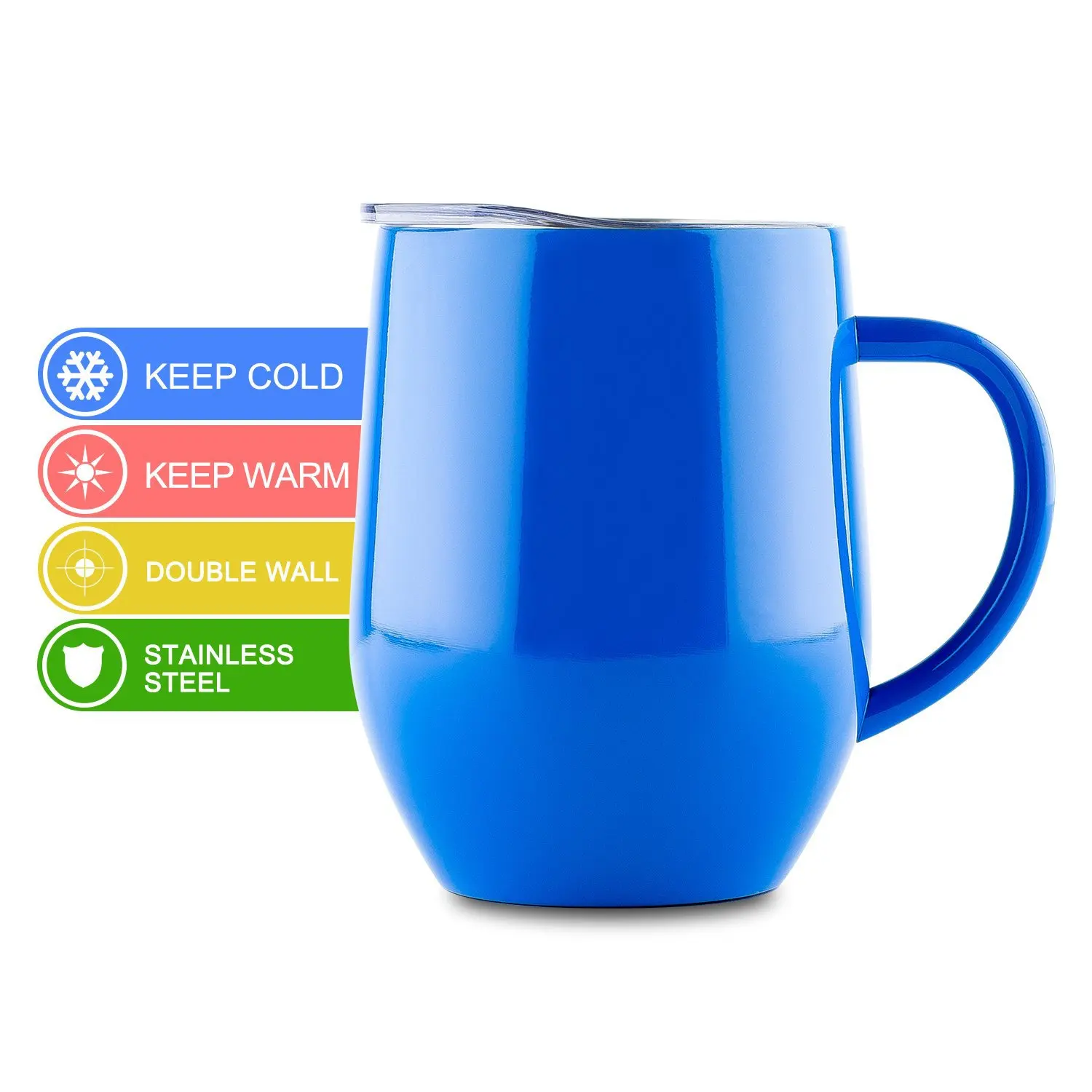 Mikenda double vacuum 12oz coffee cup stainless steel egg shape stainless steel mug, Mix
Mikenda double vacuum 12oz coffee cup stainless steel egg shape stainless steel mug, Mix
