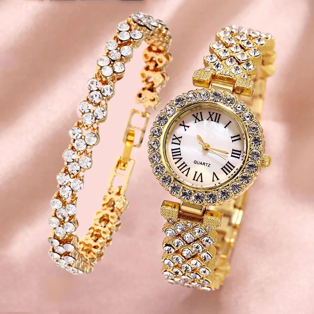 2021 Hot Sale Watch Women Fashion Trend Business Diamond Luxury Elegant Ladies Quartz Watches Bracelet Set 5pcs Wholesale
2021 Hot Sale Watch Women Fashion Trend Business Diamond Luxury Elegant Ladies Quartz Watches Bracelet Set 5pcs Wholesale