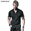 Y-530 Gothic shirts Punk RAVE popular short sleeve shirts for men custom