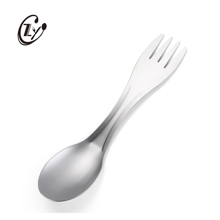 Eco Friendly 2 in 1 Titanium Spork Spoon Stainless Steel Multifunction Metal Spork, Silver
Eco Friendly 2 in 1 Titanium Spork Spoon Stainless Steel Multifunction Metal Spork, Silver