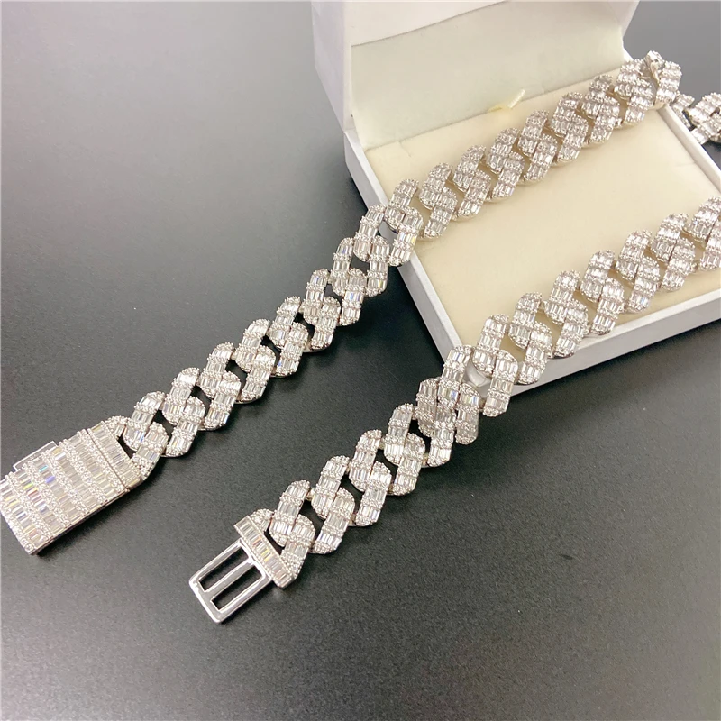 new arrival silver color mens necklace bling bling cz iced out baguette cuban link chain
new arrival silver color mens necklace bling bling cz iced out baguette cuban link chain