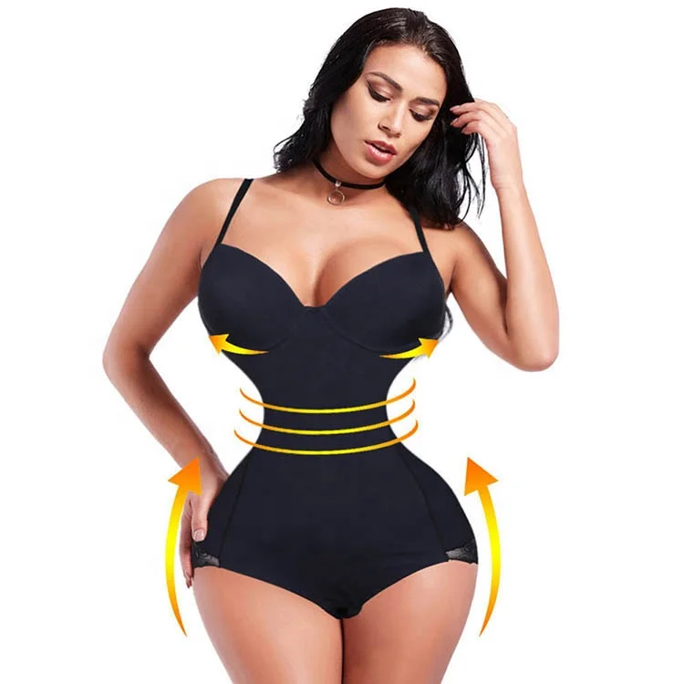 Full Body Shaper with Tummy Control and Deep V Neck Shaper With Adjustable straps, Black/beige
Full Body Shaper with Tummy Control and Deep V Neck Shaper With Adjustable straps, Black/beige