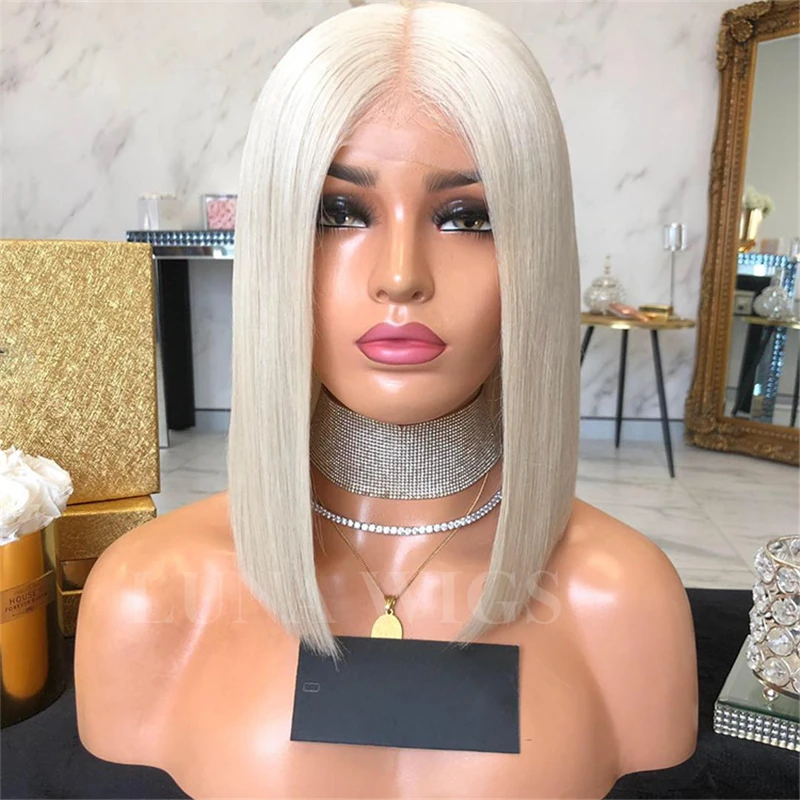 Ash Blonde Bob Human Hair Wigs Middle Part Blonde Short Cut Bob Lace Front Wigs 130Density Transparent Lace Fast Free Shipping
Ash Blonde Bob Human Hair Wigs Middle Part Blonde Short Cut Bob Lace Front Wigs 130Density Transparent Lace Fast Free Shipping