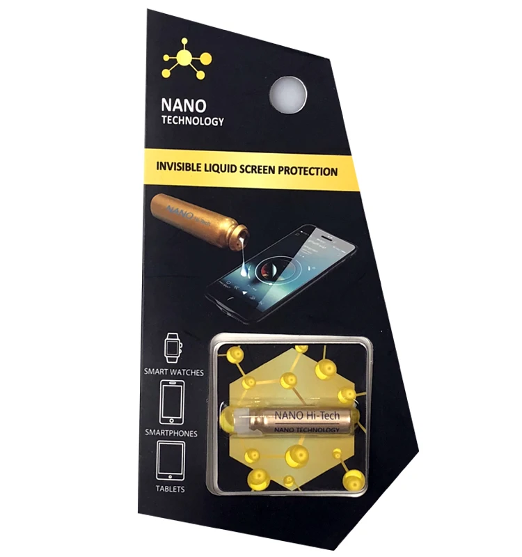 Super Nano Pro Protector de pantalla líquido para todos los teléfonos inteligentes y tabletas-cero y añicos de vidrio resistente protección