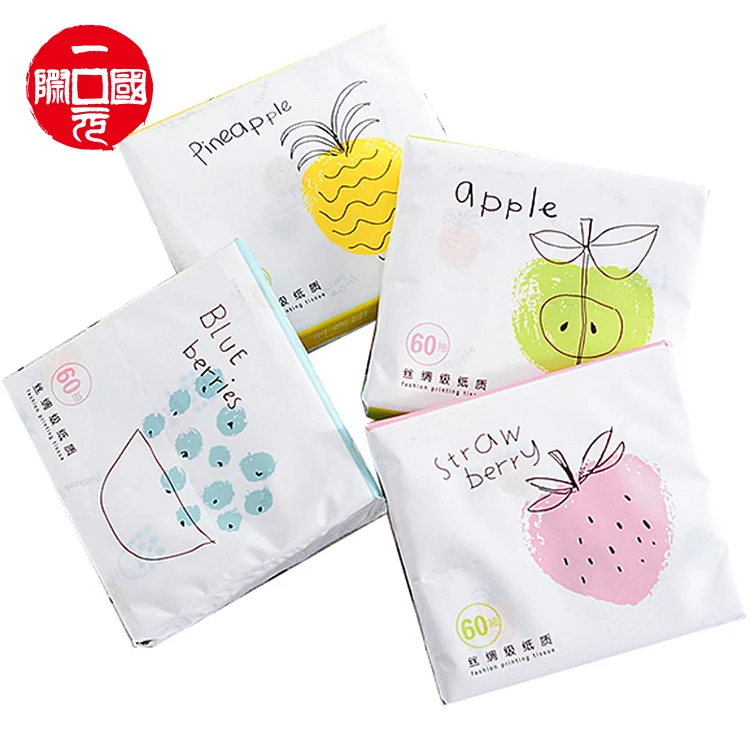 Fruit Color Facial Tissue Printing Handkerchief Paper Portable Napkin Toilet Paper Small Soft Pumping Paper Mixed Batch
Fruit Color Facial Tissue Printing Handkerchief Paper Portable Napkin Toilet Paper Small Soft Pumping Paper Mixed Batch