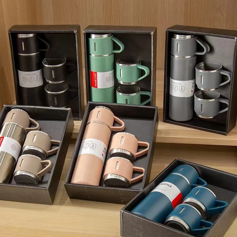 Custom Logo 304 Stainless Steel Outdoor Travel Vacuum Thermos And Tea Cup Set With Custom Business Gift Box
Custom Logo 304 Stainless Steel Outdoor Travel Vacuum Thermos And Tea Cup Set With Custom Business Gift Box