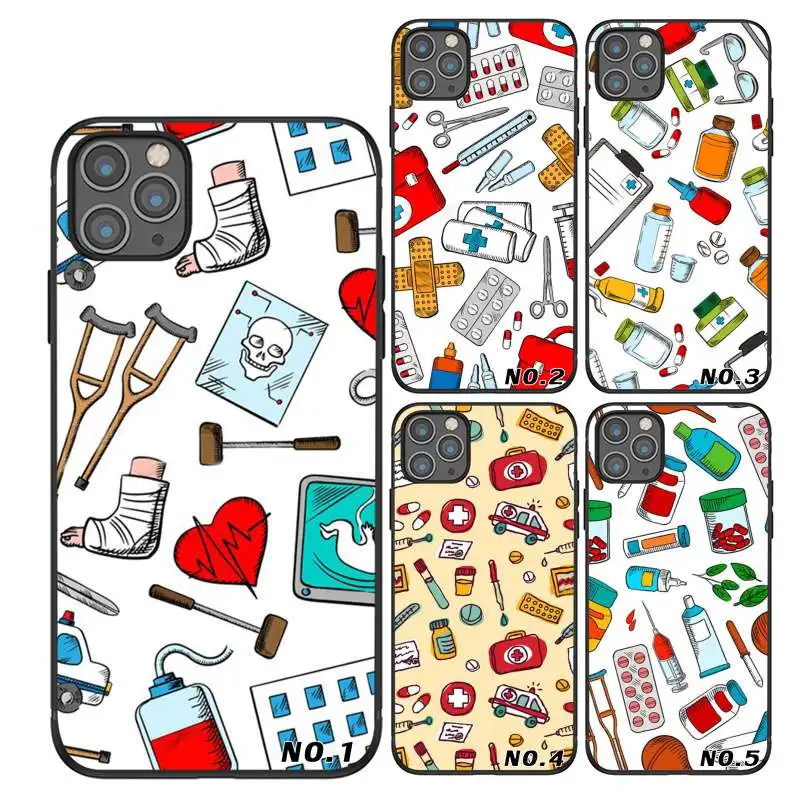 Cute cartoon Medical Pills printed cell phone case for iPhone 6 7 8 X XR XS Max 11 11Pro 11Pro Max Case, Black
Cute cartoon Medical Pills printed cell phone case for iPhone 6 7 8 X XR XS Max 11 11Pro 11Pro Max Case, Black