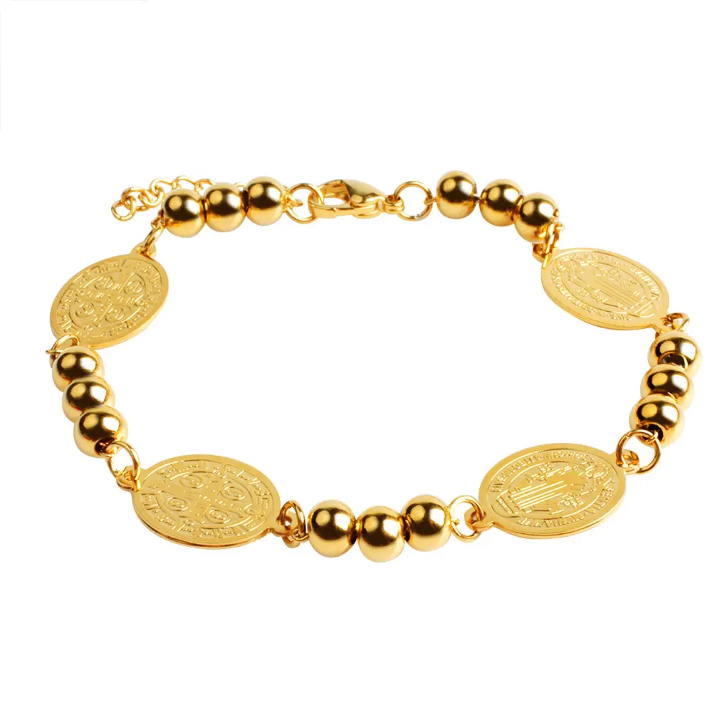 New 316L Stainless Steel Charm Bracelet & Bangle For Women Religious Rosary Beaded Bracelet
New 316L Stainless Steel Charm Bracelet & Bangle For Women Religious Rosary Beaded Bracelet
