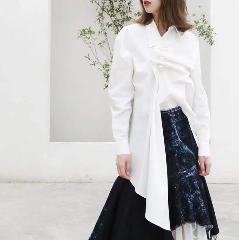 B15011A Latest woman fashion plus size blouse shirts