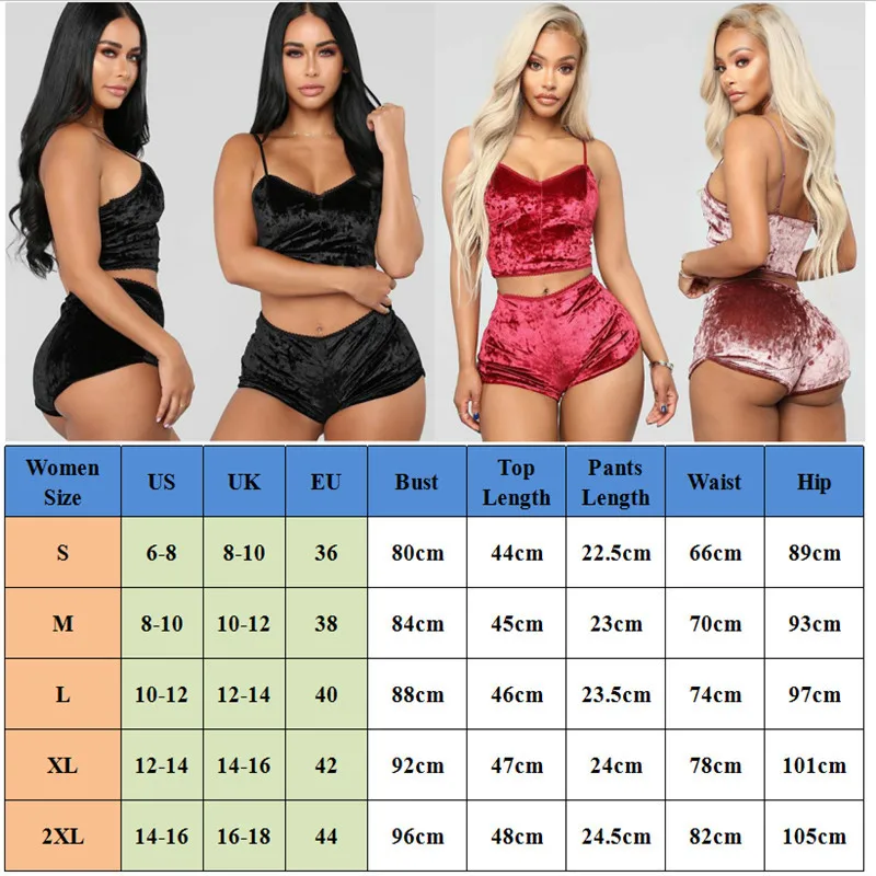 New Women Ladies Sexy Pajamas Velvet Crop Tops Lingerie Underwear Pajamas Bralette Panty Set