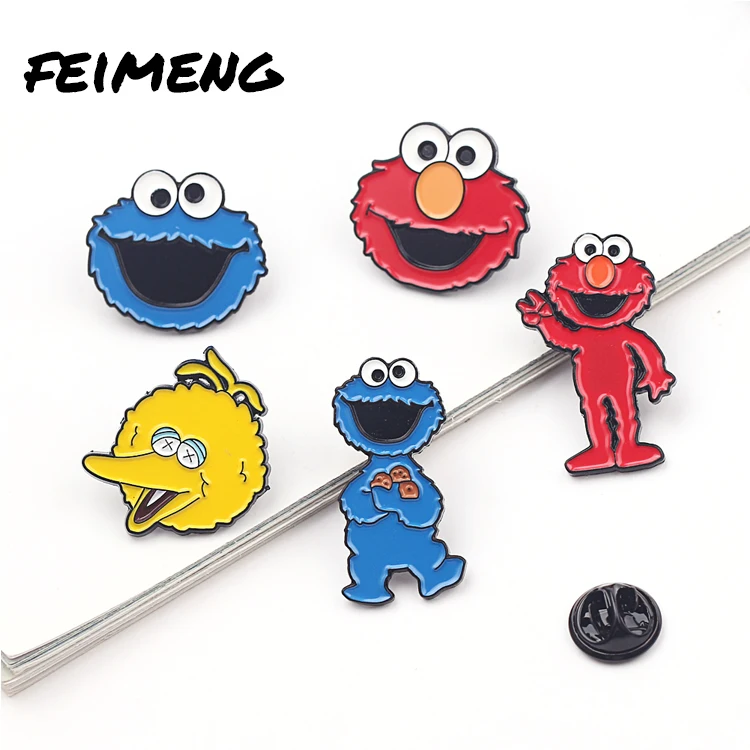 Cute mini doll funny cartoon Sesame Street student kids brooch pin for bag clothing badge accessories, As picture
Cute mini doll funny cartoon Sesame Street student kids brooch pin for bag clothing badge accessories, As picture