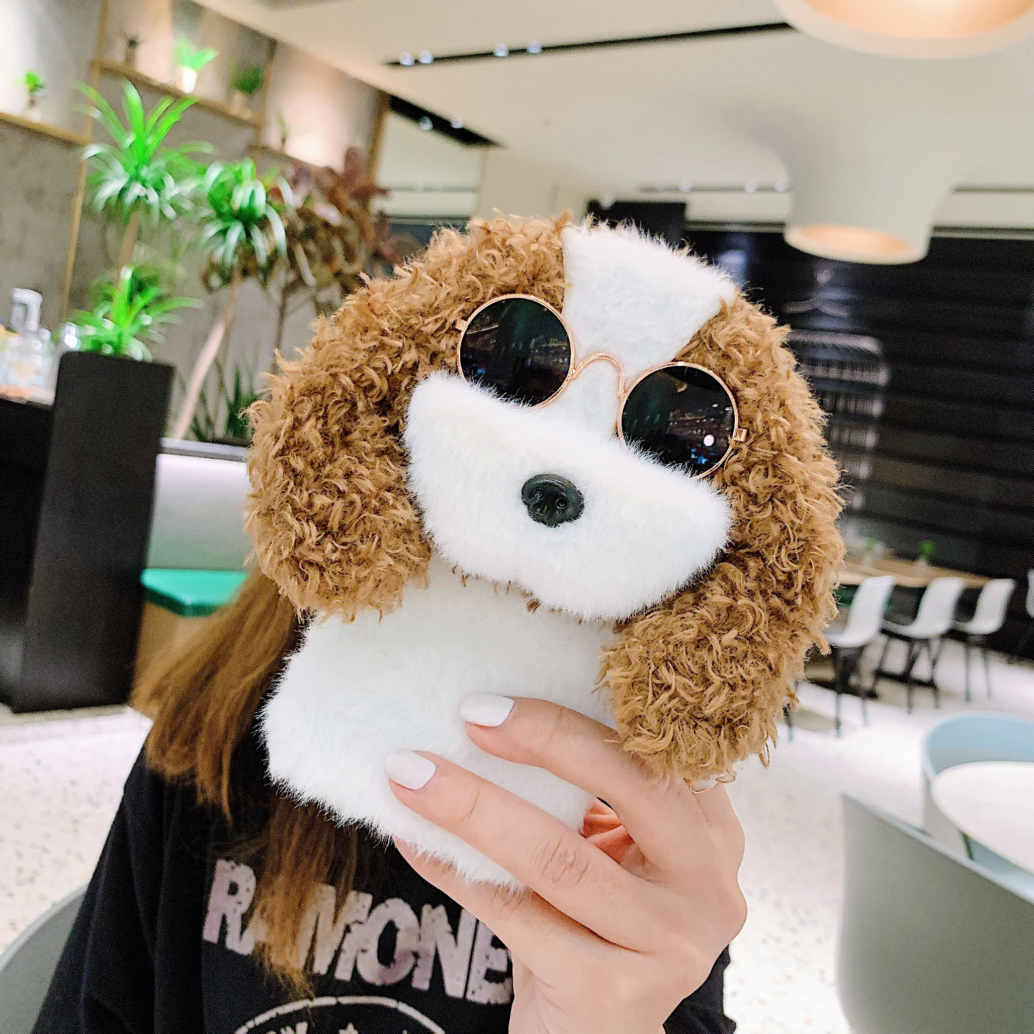 Cool Cute 3D Cartoon Plush Toy Dog TPU Phone Case for iPhone 11 12 Mini Pro Max 7 8 Plus X XS XR, White and brown
Cool Cute 3D Cartoon Plush Toy Dog TPU Phone Case for iPhone 11 12 Mini Pro Max 7 8 Plus X XS XR, White and brown