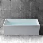 Hotel used artificial stone bathroom bathtub Customized size available Resin stone Freestanding bathtub