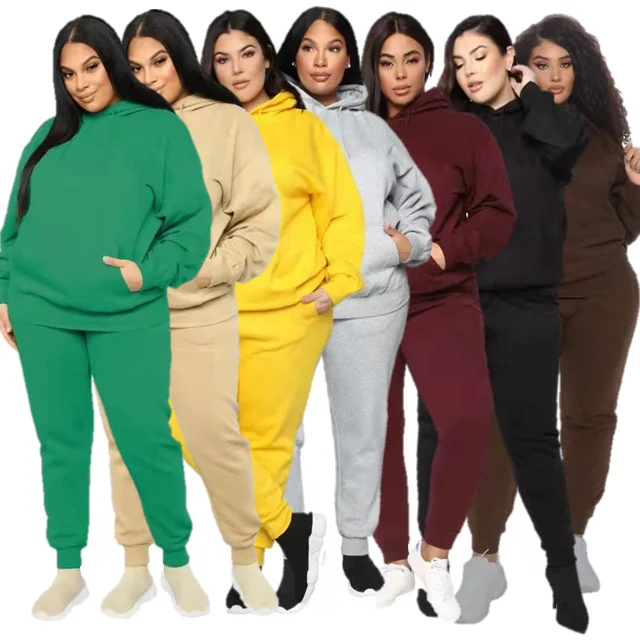 4XL 5XL Women Casual Hooded Sports Suit Lady Plus Size 2 Two Piece Set sweatsuit women sets Outfits Winter Thick Set
4XL 5XL Women Casual Hooded Sports Suit Lady Plus Size 2 Two Piece Set sweatsuit women sets Outfits Winter Thick Set