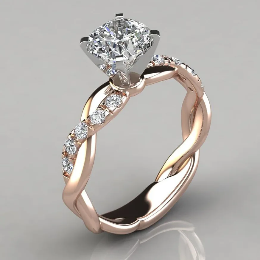 New Arrival High Quality 18K Gold Plated Flower Shape Princess Diamond Engagement Ring Women Lover Wedding Birthday Jewelry Gift, Silver, gold, rose gold
New Arrival High Quality 18K Gold Plated Flower Shape Princess Diamond Engagement Ring Women Lover Wedding Birthday Jewelry Gift, Silver, gold, rose gold