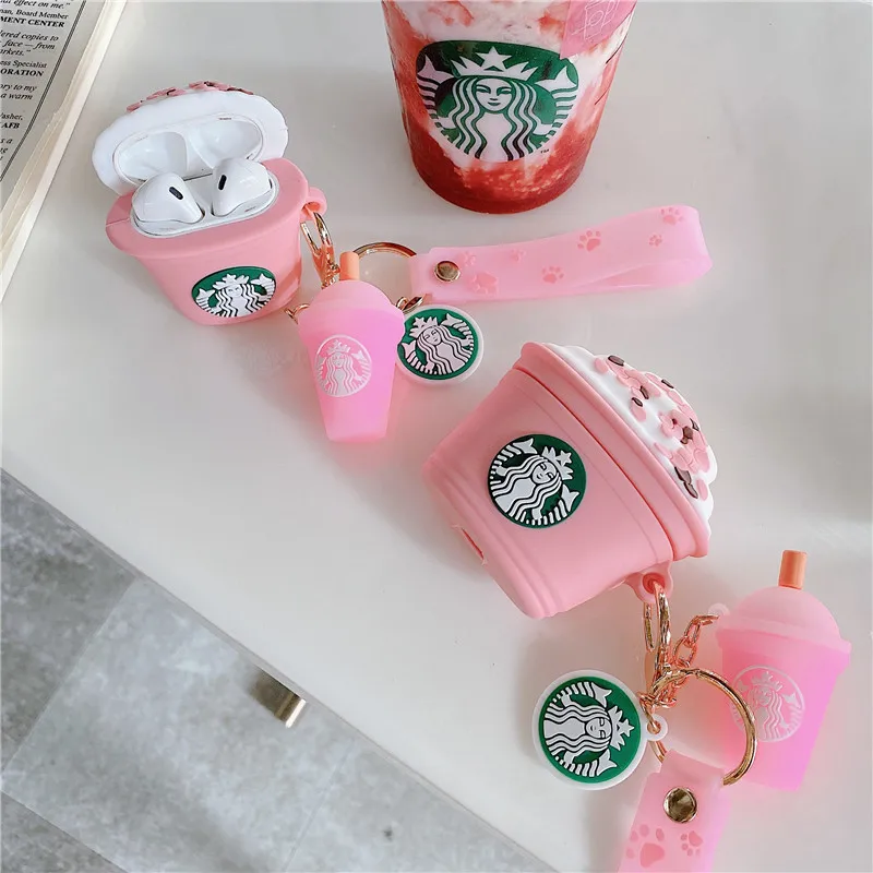 Dropshippping Pink Coffee Cup Design Earphone Case with Pendant for Airpods Pro Girls Cute Style Silicone Cover for Airpods 1/2
Dropshippping Pink Coffee Cup Design Earphone Case with Pendant for Airpods Pro Girls Cute Style Silicone Cover for Airpods 1/2