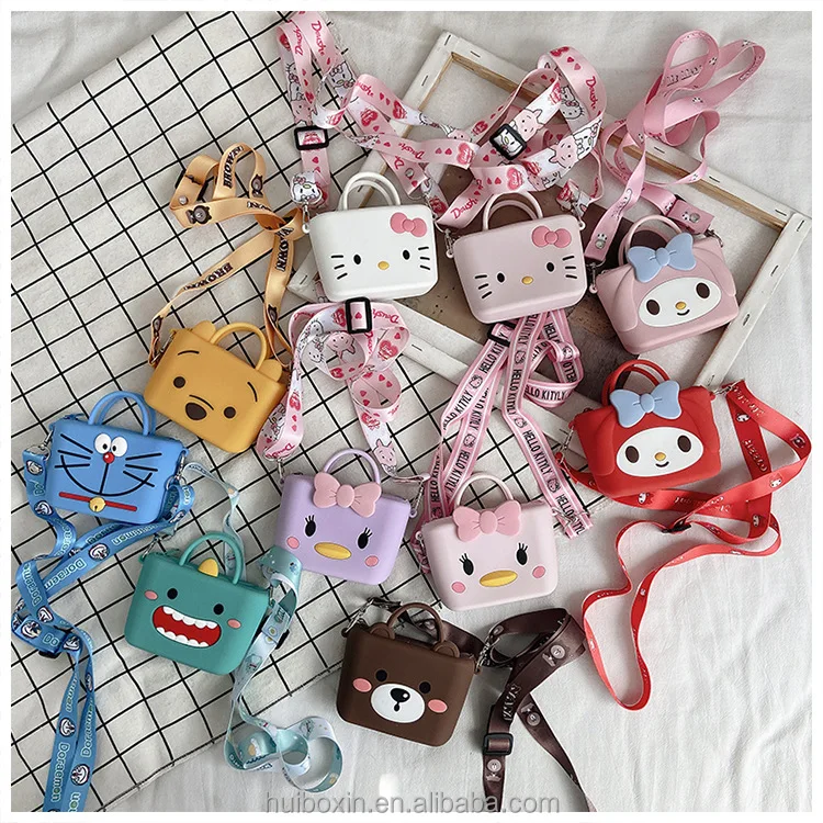 3D cartoon Silicone Handbag anime Hello Kitty Pooh crossbody bow mini Shoulder bag coins purse
3D cartoon Silicone Handbag anime Hello Kitty Pooh crossbody bow mini Shoulder bag coins purse