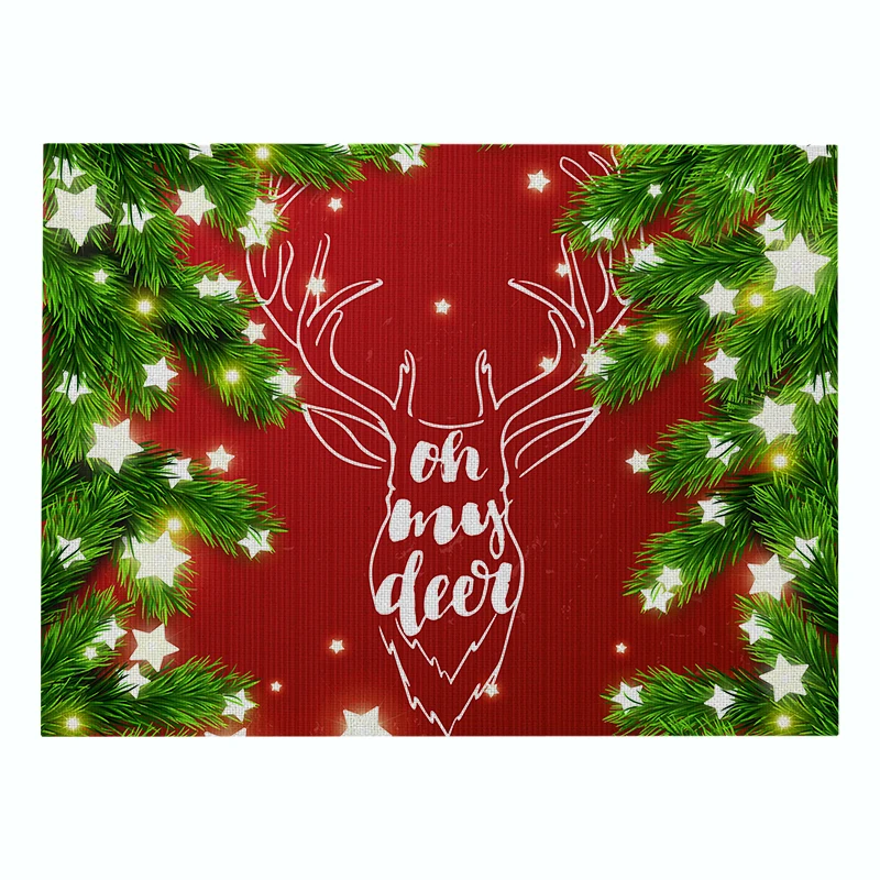 Good quality Christmas cartoon table mat printed linen luxury placemats heat insulation cup coasters, Multi color
Good quality Christmas cartoon table mat printed linen luxury placemats heat insulation cup coasters, Multi color