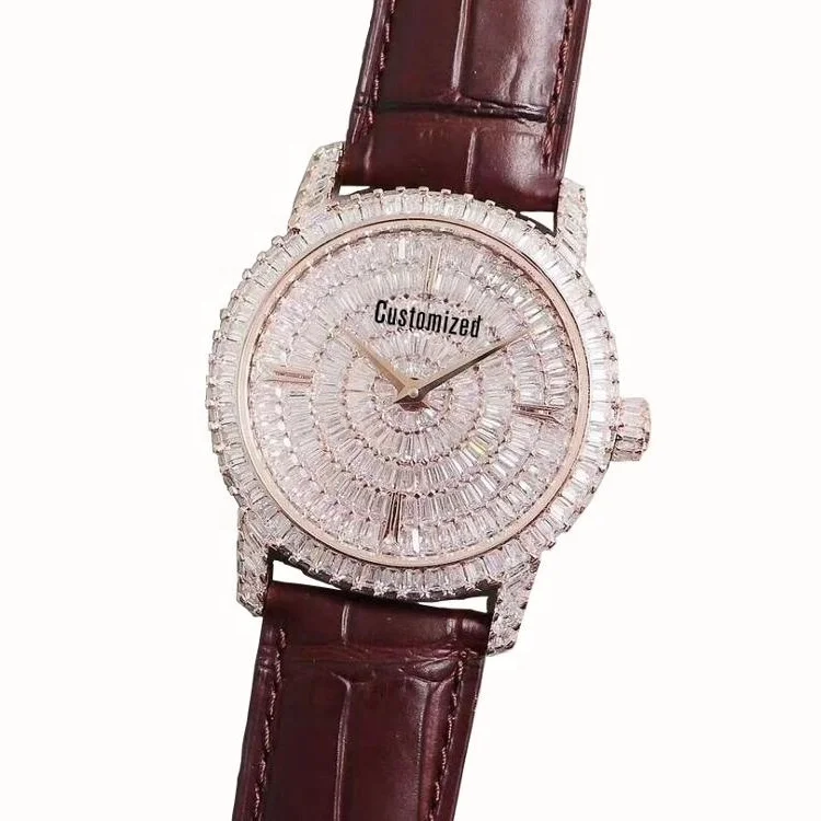 TOP BAND Full Diamond Cover Claw Inlay men Jewelry Watch Sapphire Glass Automatic Mechanical Wrist Watch
TOP BAND Full Diamond Cover Claw Inlay men Jewelry Watch Sapphire Glass Automatic Mechanical Wrist Watch