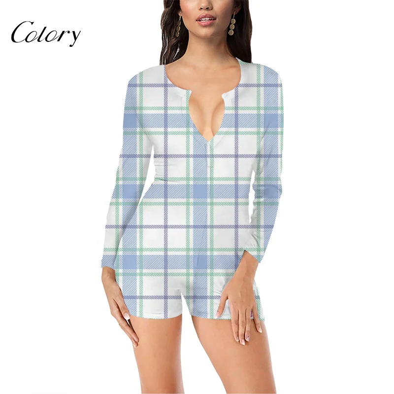 Colory Sexy Onesie Plus Size One Shoulder Rompers Sleepwear Women Designer, Picture shows
Colory Sexy Onesie Plus Size One Shoulder Rompers Sleepwear Women Designer, Picture shows