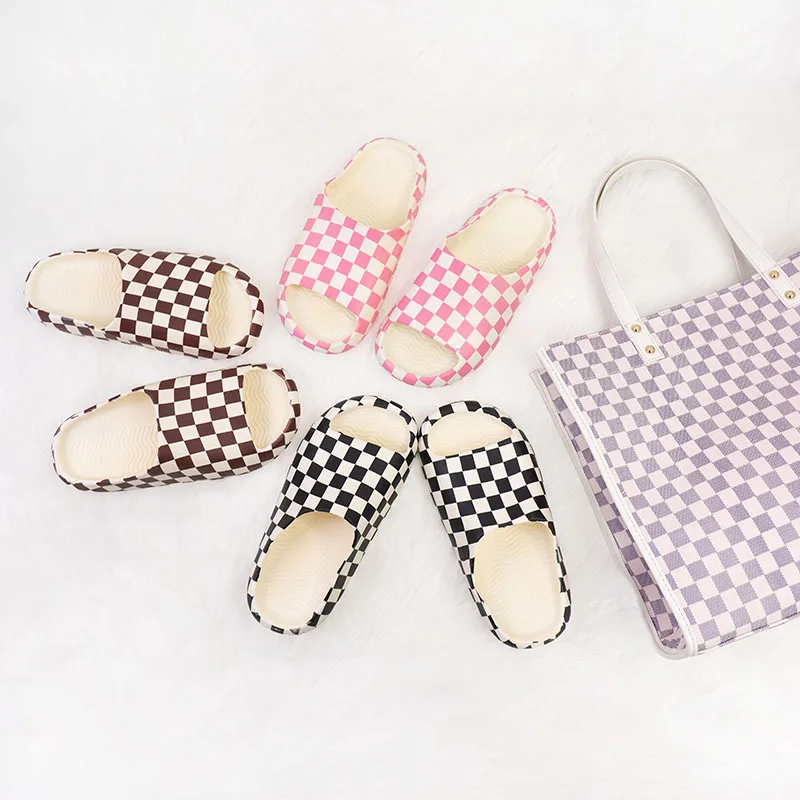 Ladies Sandals Flats Shoes Custom Summer Light Spring PVC Anti women Casual Soft Soled checkerboard new influencer slippers
Ladies Sandals Flats Shoes Custom Summer Light Spring PVC Anti women Casual Soft Soled checkerboard new influencer slippers