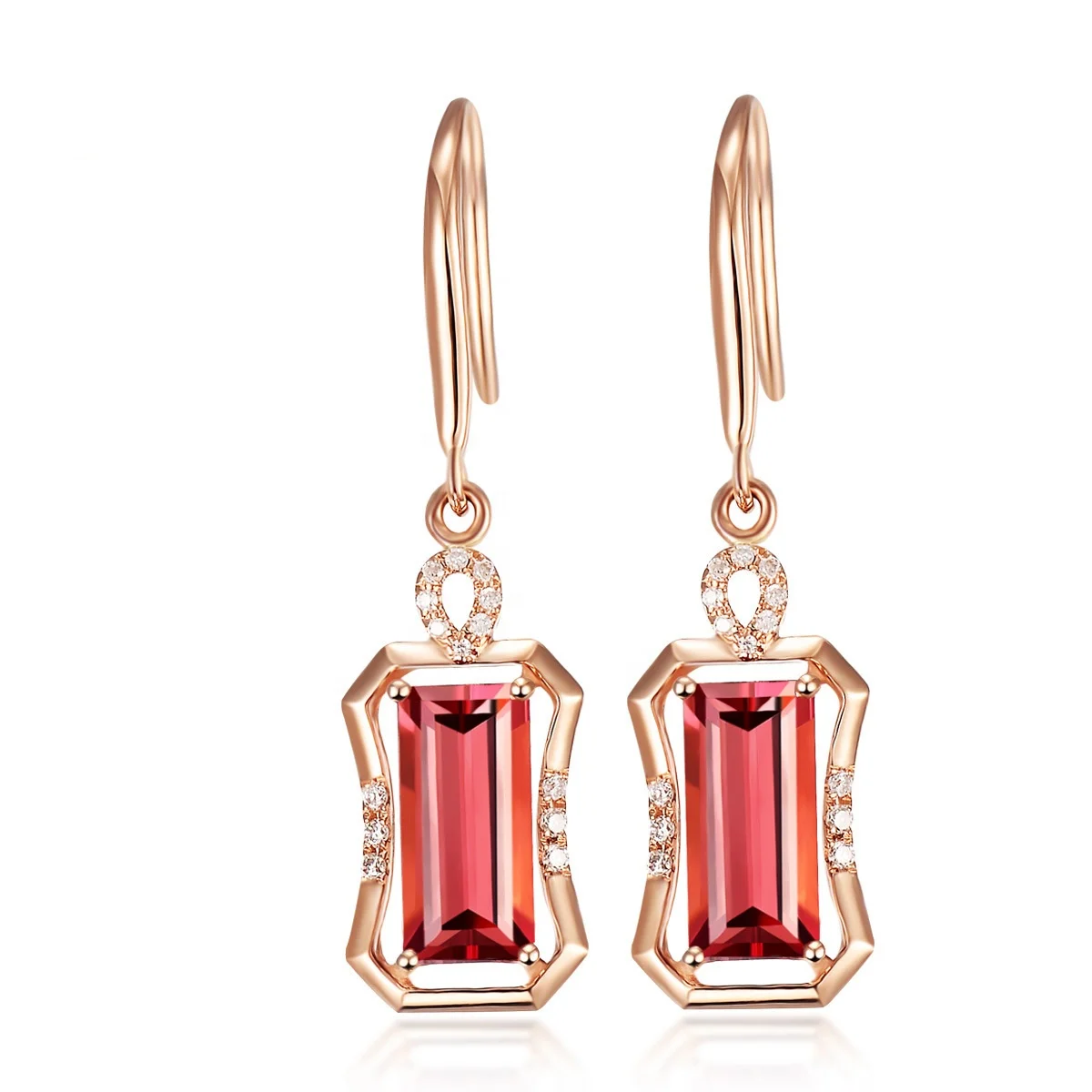 Fashion Earrings Jewelry with Zircon Gemstone Rose Gold Color Drop Earrings for Women Wedding Party Gift Accessories, Picture shows
Fashion Earrings Jewelry with Zircon Gemstone Rose Gold Color Drop Earrings for Women Wedding Party Gift Accessories, Picture shows